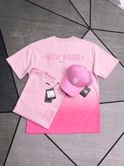 1046 -  Áo New Era NY Gradient Graphic Design New York Hồng Phai [HÀNG CHÍNH HÃNG]