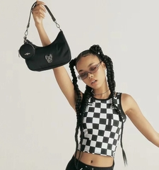 1075 -  Túi Life Work Jagard Nylon Hobo Bag Black - Túi Kẹp Nách - Code LW245BG75040F [HÀNG CHÍNH HÃNG]