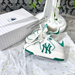 236 -  Giày MLB Liner Mid NY - Trắng Viền Xanh Lá - Code 3ASXLMB3N- [HÀNG CHÍNH HÃNG]
