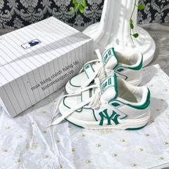 236 -  Giày MLB Liner Mid NY - Trắng Viền Xanh Lá - Code 3ASXLMB3N- [HÀNG CHÍNH HÃNG]