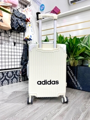 646 -  Vali Adidas Sticker Power - Size Cabin 22 Xách Tay - Trắng Kem [HÀNG CHÍNH HÃNG]