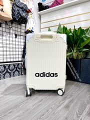 646 -  Vali Adidas Sticker Power - Size Cabin 22 Xách Tay - Trắng Kem [HÀNG CHÍNH HÃNG]