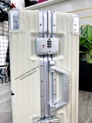 646 -  Vali Adidas Sticker Power - Size Cabin 22 Xách Tay - Trắng Kem [HÀNG CHÍNH HÃNG]