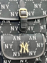 934 -  Balo MLB Jacquard Diamond Monogram NY SS24 - Đen - Code 7ABKMD74N 50BKS [HÀNG CHÍNH HÃNG]
