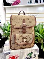 935 -  Balo MLB Jacquard Diamond Monogram NY SS24 - Beige - Code 7ABKMD74N 50BGS [HÀNG CHÍNH HÃNG]