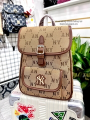 935 -  Balo MLB Jacquard Diamond Monogram NY SS24 - Beige - Code 7ABKMD74N 50BGS [HÀNG CHÍNH HÃNG]