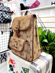 935 -  Balo MLB Jacquard Diamond Monogram NY SS24 - Beige - Code 7ABKMD74N 50BGS [HÀNG CHÍNH HÃNG]