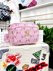 941 -  Túi MLB Monogram Jacquard New York Yankees - Hồng Pink - Code 7ACRMDA4 50PKL [HÀNG CHÍNH HÃNG]