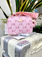 941 -  Túi MLB Monogram Jacquard New York Yankees - Hồng Pink - Code 7ACRMDA4 50PKL [HÀNG CHÍNH HÃNG]