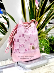 938 -  Túi MLB Monogram Bucket Bag New York Yankees - Hồng Pink- Code 7ACRMDE4-50PKL [HÀNG CHÍNH HÃNG]