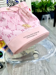 938 -  Túi MLB Monogram Bucket Bag New York Yankees - Hồng Pink- Code 7ACRMDE4-50PKL [HÀNG CHÍNH HÃNG]