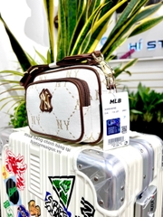 940 -  Túi MLB Monogram Jacquard New York Yankees - White - Code 7ACRMDA4 50BGM [HÀNG CHÍNH HÃNG]