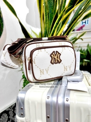 940 -  Túi MLB Monogram Jacquard New York Yankees - White - Code 7ACRMDA4 50BGM [HÀNG CHÍNH HÃNG]