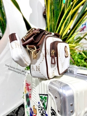 940 -  Túi MLB Monogram Jacquard New York Yankees - White - Code 7ACRMDA4 50BGM [HÀNG CHÍNH HÃNG]