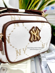 940 -  Túi MLB Monogram Jacquard New York Yankees - White - Code 7ACRMDA4 50BGM [HÀNG CHÍNH HÃNG]