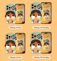 1100 -  Ốp Lưng Crybaby Case Sunset Concert Xanh (Iphone 14 PM + Iphone 15PM) - [HÀNG CHÍNH HÃNG] Pop Mart