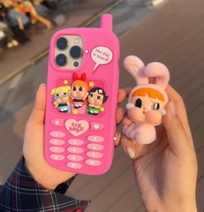 1101  -  Ốp Lưng Pop Mart Crybaby Case Sunset Concert Hồng - Iphone 14 PM + Iphone 15PM [HÀNG CHÍNH HÃNG]