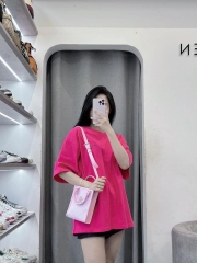 1017 -  Túi MLB NY Dia Monogram Phonebag Dọc - Hồng Pink - Code 7ACRMDB4N 50PKL [HÀNG CHÍNH HÃNG]