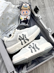 1104 -  Giày MLB Chunky Liner Denim Classic Mono New York Yankees ''Grey'' - Code 3ASXCLD4N 50GRS [HÀNG CHÍNH HÃNG]