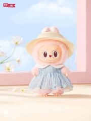1122 -  Labubu Mokoko V3 - Váy Xanh - Size 18cm - The Monsters Catch Me If You Like Me (Mokoko Original) Close To Sweet Spring Flower Sweetheart - Gấu Bông Art Toy [CHÍNH HÃNG] POP MART