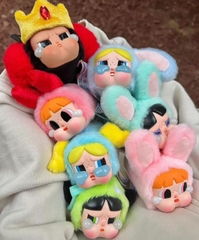 1112  - Crybaby × Powerpuff Girls  Mô Hình Gấu Bông Art Toy POP MART Series Vinyl Face Plush Set 6 Box [HÀNG CHÍNH HÃNG]