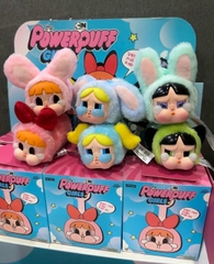 1112  - Crybaby × Powerpuff Girls  Mô Hình Gấu Bông Art Toy POP MART Series Vinyl Face Plush Set 6 Box [HÀNG CHÍNH HÃNG]