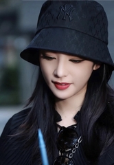 1114 - Nón MLB Bucket Hat Classic Monogram Jacquard Hat New York Yankees Black - Code 32CPH3111 50L - [HÀNG CHÍNH HÃNG]