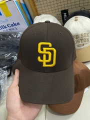 1144 - Nón MLB New Fit Structured Ball Cap San Diego Padres D.Brown - Nâu - Code 3ACP0802N 13BRD - [HÀNG CHÍNH HÃNG]