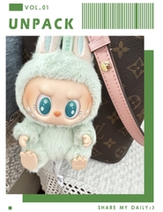 1152 - Gấu Bông Art Toy Labubu QUQU Have A Seat - POP MART The Monsters Have A Seat Vinyl Plush Labubu Macaron V2- Code 6941848280091 [HÀNG CHÍNH HÃNG]
