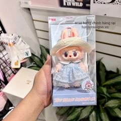 1122 -  Labubu Mokoko V3 - Váy Xanh - Size 18cm - The Monsters Catch Me If You Like Me (Mokoko Original) Close To Sweet Spring Flower Sweetheart - Gấu Bông Art Toy [CHÍNH HÃNG] POP MART