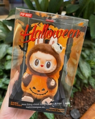 1200 - Labubu Halloween POPMART Labubu Bí Ngô The Monster Happy Halloween Party Series Sitting Pumpkin Vinyl Plus Pendent Size 15cm [HÀNG CHÍNH HÃNG]