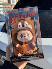 1200 - Labubu Halloween POPMART Labubu Bí Ngô The Monster Happy Halloween Party Series Sitting Pumpkin Vinyl Plus Pendent Size 15cm [HÀNG CHÍNH HÃNG]