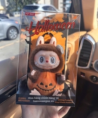 1200 - Labubu Halloween POPMART Labubu Bí Ngô The Monster Happy Halloween Party Series Sitting Pumpkin Vinyl Plus Pendent Size 15cm [HÀNG CHÍNH HÃNG]