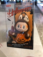 1200 - Labubu Halloween POPMART Labubu Bí Ngô The Monster Happy Halloween Party Series Sitting Pumpkin Vinyl Plus Pendent Size 15cm [HÀNG CHÍNH HÃNG]