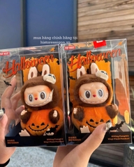 1200 - Labubu Halloween POPMART Labubu Bí Ngô The Monster Happy Halloween Party Series Sitting Pumpkin Vinyl Plus Pendent Size 15cm [HÀNG CHÍNH HÃNG]