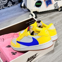 1223 -  Giày Nike Air Jordan 1 Retro x Travis Scott ‘Canary’ DZ4137-700 HÀNG CHÍNH HÃNG