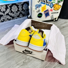 1223 -  Giày Nike Air Jordan 1 Retro x Travis Scott ‘Canary’ DZ4137-700 HÀNG CHÍNH HÃNG