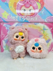 1129  - Baby Three Zipper Set 8 bé - Baby Three V3 Animal Party Big Cute Plush Series Art Toy [CHÍNH HÃNG]