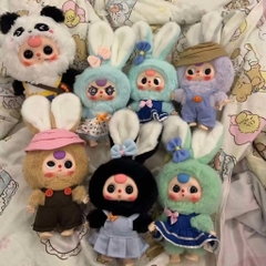 1136 - Baby Three Bunny Macaron Blindbox - Baby Three Bunny Macaron Series Animal Party Big Cute Plush Series Art Toy [CHÍNH HÃNG]