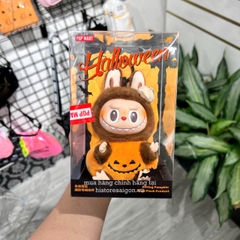 1200 - Labubu Halloween POPMART Labubu Bí Ngô The Monster Happy Halloween Party Series Sitting Pumpkin Vinyl Plus Pendent Size 15cm [HÀNG CHÍNH HÃNG]