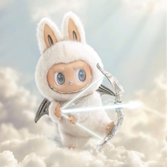 1142 - Labubu Zimomo Angle In Cloud Trắng ( Zimimi )  POP MART The Monsters ZIMOMO Angle In Cloud Vinyl Plush Doll Size 58cm - Gấu Bông Art Toy - Code 6941848280091 [HÀNG CHÍNH HÃNG]