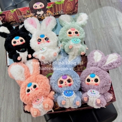 1138 - Baby three Lily Rabbit Town Plush Thỏ Thị Trấn Full Set 6 Bé - Baby Three Animal Party Big Cute Plush Series Art Toy [CHÍNH HÃNG]