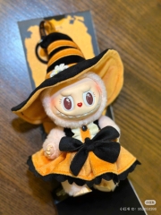 1145 - Labubu Mokoko V4 Halloween Bí Ngô Pumpkin Size 18cm - Mokoko Original - [HÀNG CHÍNH HÃNG] POP MART