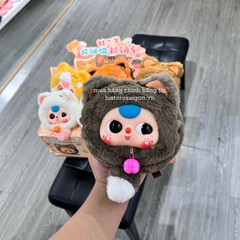 1153 - Baby three Lucky Cat Mèo Thần Tài Mèo May Mắn Blindbox - Baby Three Animal Party Big Cute Plush Series Art Toy [CHÍNH HÃNG]