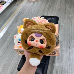 1153 - Baby three Lucky Cat Mèo Thần Tài Mèo May Mắn Blindbox - Baby Three Animal Party Big Cute Plush Series Art Toy [CHÍNH HÃNG]