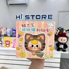 1153 - Baby three Lucky Cat Mèo Thần Tài Mèo May Mắn Blindbox - Baby Three Animal Party Big Cute Plush Series Art Toy [CHÍNH HÃNG]