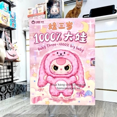 1166 - Baby Three BB3 1000% Blindbox - Siêu Lớn - Box Ngẫu Nhiên - Baby Three Animal Party Big Cute Plush Series Art Toy [CHÍNH HÃNG]