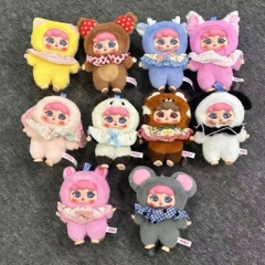 1168 - Baby three Migo Bed Time Full Set 6 Bé - Baby Three Animal Party Big Cute Plush Series Art Toy [CHÍNH HÃNG]
