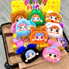 1183 - Baby Three Migo Travel Set 8 Bé - Có Mùi Thơm và Khóa Kéo - Baby Three Animal Party Big Cute Plush Series Art Toy [CHÍNH HÃNG]