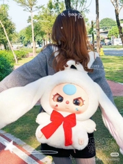 1185 - Balo BB3 Thỏ Balo Baby Three Thỏ Balo Thỏ BB3 - Baby Three Rabbit Plush School Bag Art Toy [HÀNG CHÍNH HÃNG]